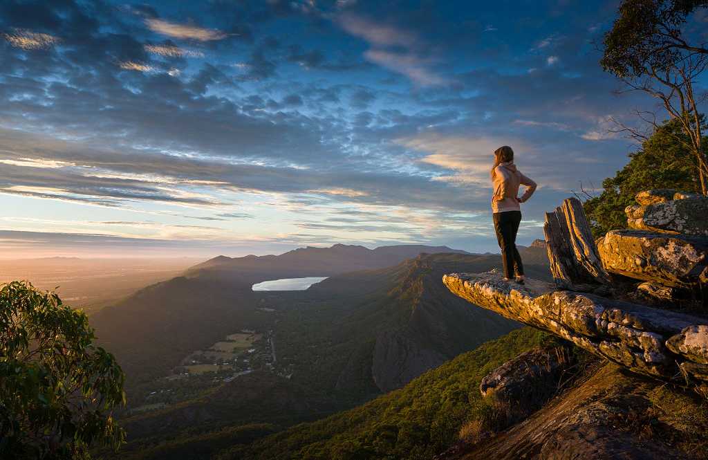 Grampians National Park in Victoria, Australia Dawn hiking in Grampians National Park, Victoria, Australia