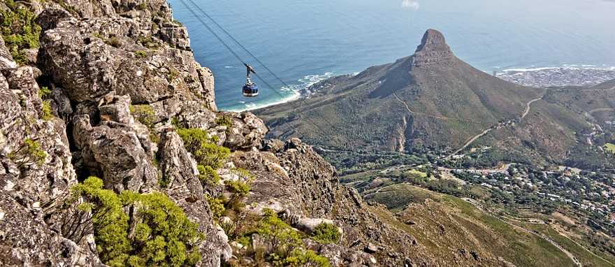 Cape town cable car in South Africa Cape town cable car in South Africa