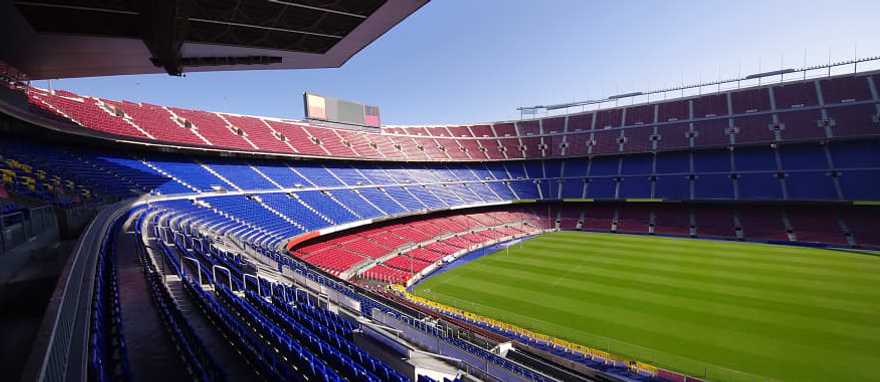 Football stadium in  Barcelona, Spain