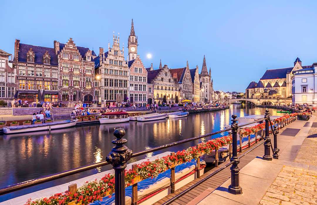 Canal in Ghent, Belgium