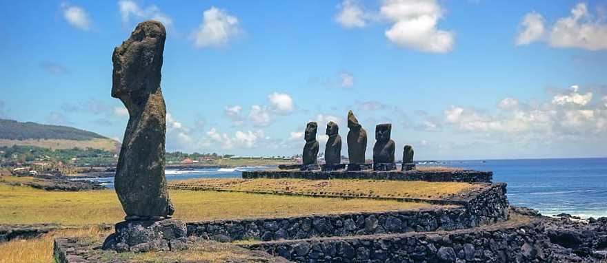 Moais on Easter Island, Chile Moais on Easter Island, Chile